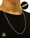 CORRENTE BANHADA: CUBINHO 3MM