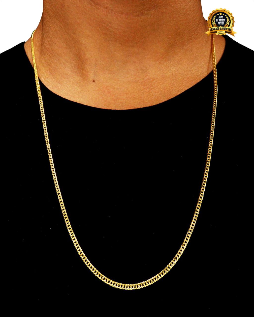 CORRENTE BANHADA: GRUMET 3MM