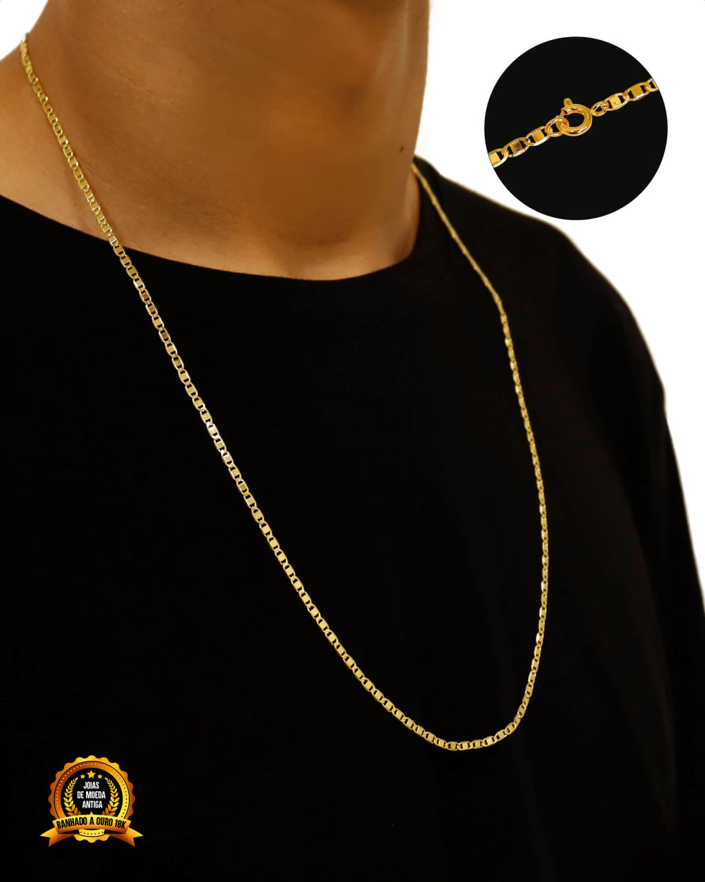 CORRENTE BANHADA: PIASTRINE 2MM
