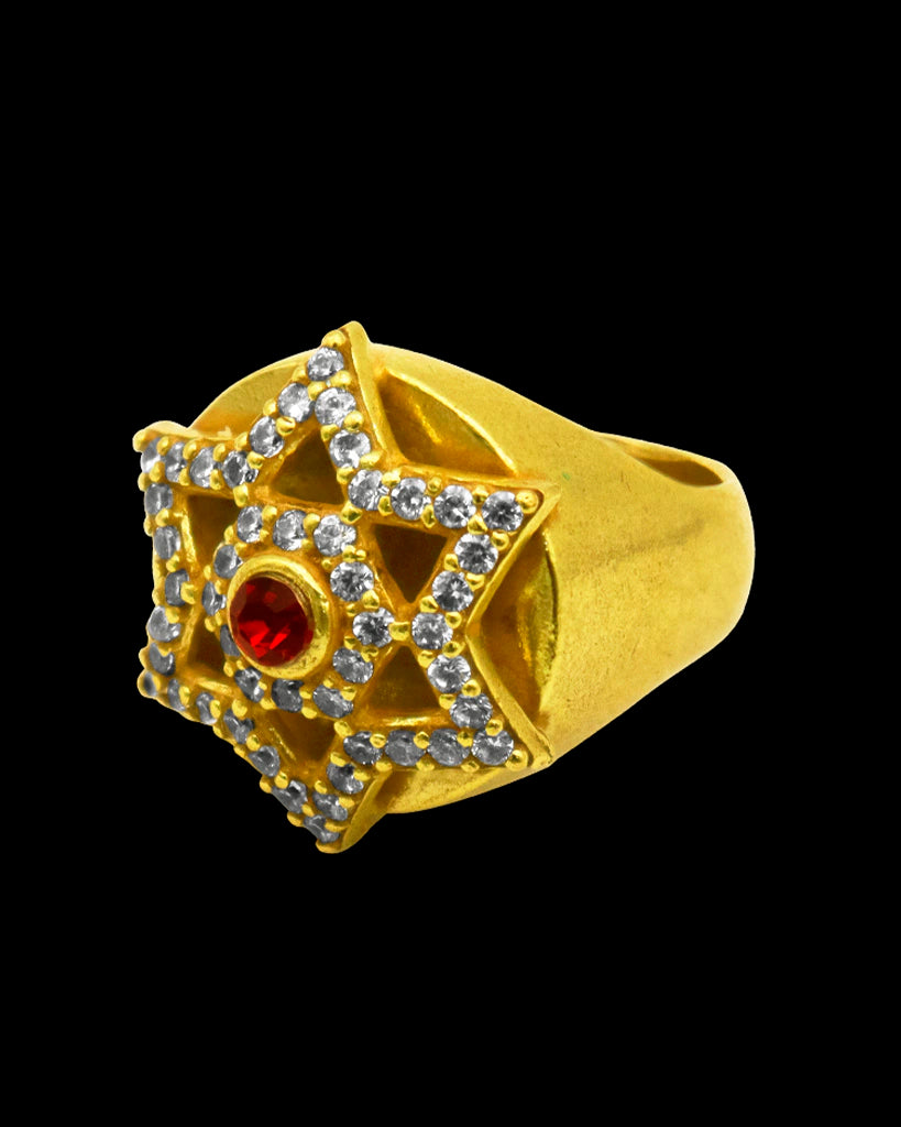 DEDEIRA: ESTRELA DE DAVI CRAVEJADA COM PEDRA